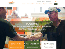 Tablet Screenshot of feedingflorida.org